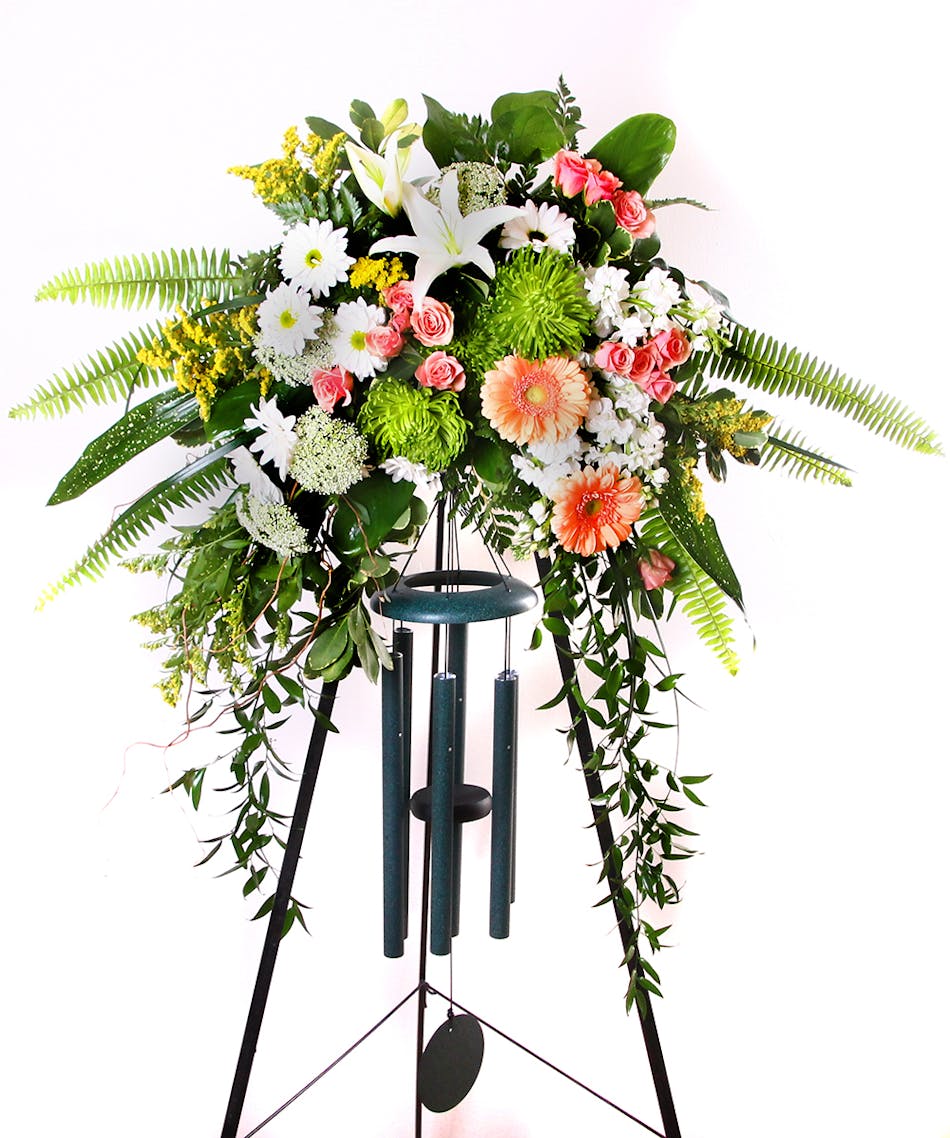 Memorial Chime Spray Funeral Flowers in Rochester NY