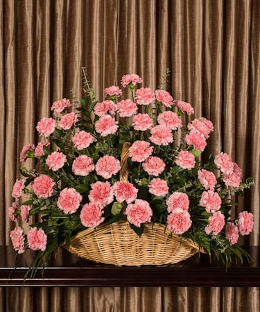 Pink Carnation Basket
