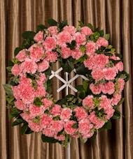 Pink Carnation Wreath