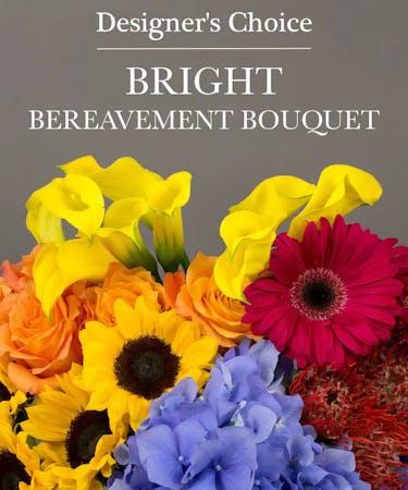 Bright and Colorful Bereavement Bouquet