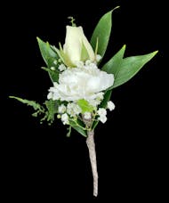 Mini Carnation and Sweetheart Rose Boutonniere